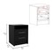 Tuhome Eter Nightstand, Superior Top, Two Drawers, Black MLW3940 - alternate 4